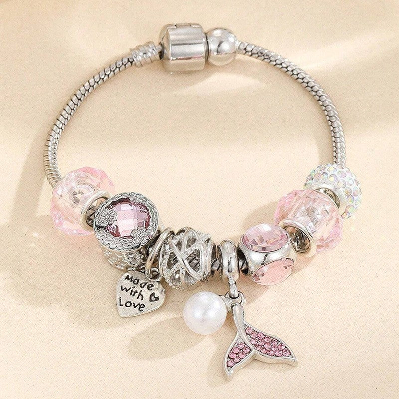 Romantic Mermaid Tail Charm Bracelet