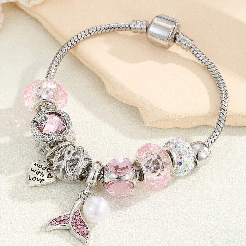 Romantic Mermaid Tail Charm Bracelet