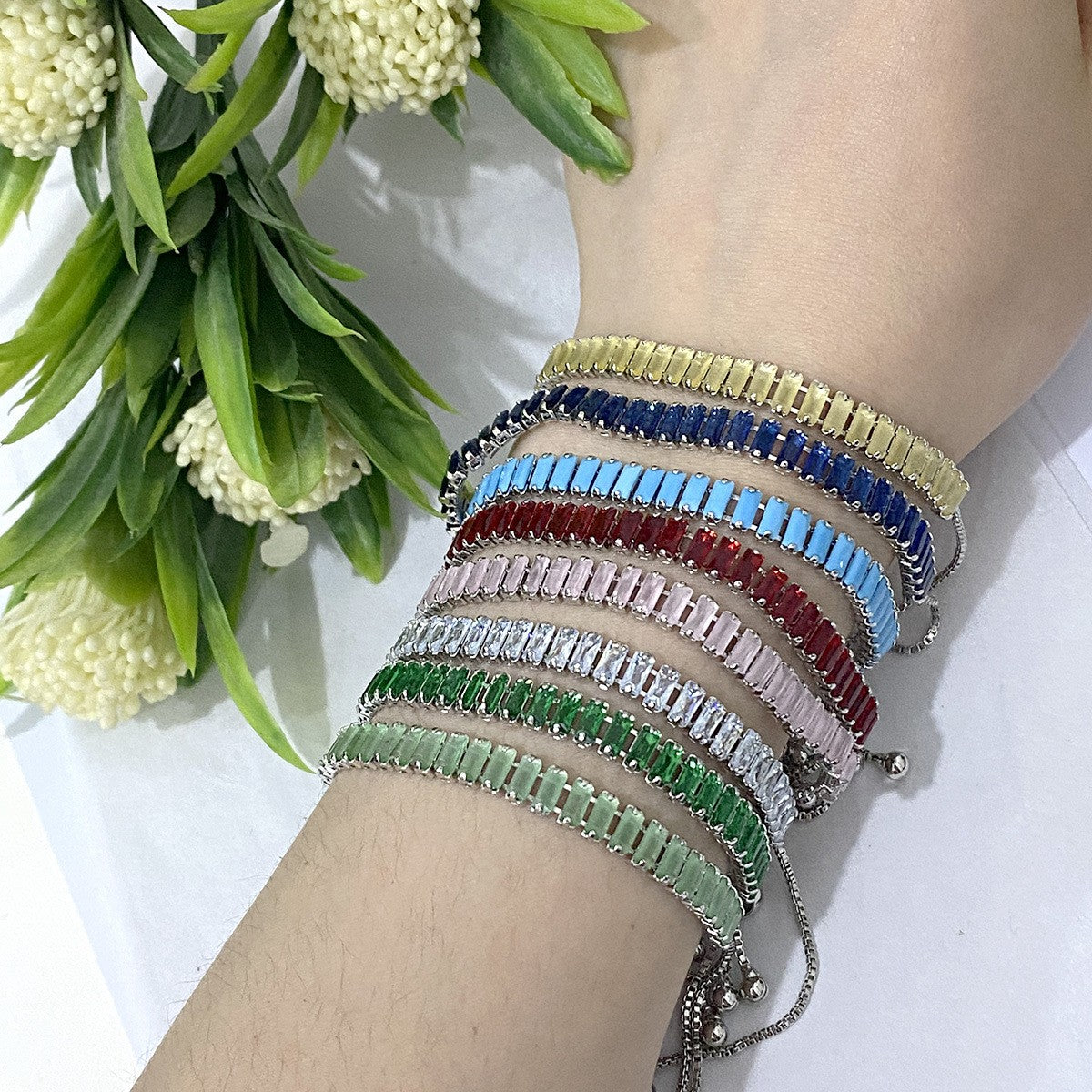 Classy Baguette Cubic Zirconia Bracelet