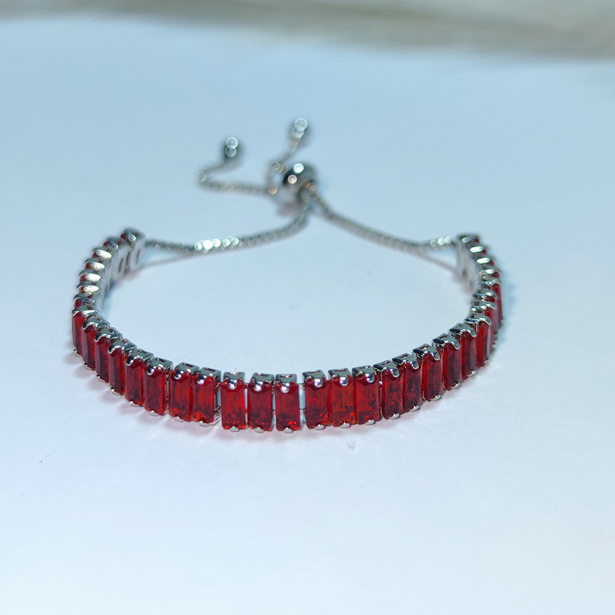 Classy Baguette Cubic Zirconia Bracelet