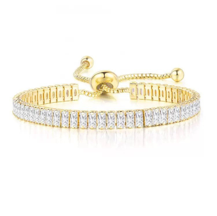 Classy Baguette Cubic Zirconia Bracelet