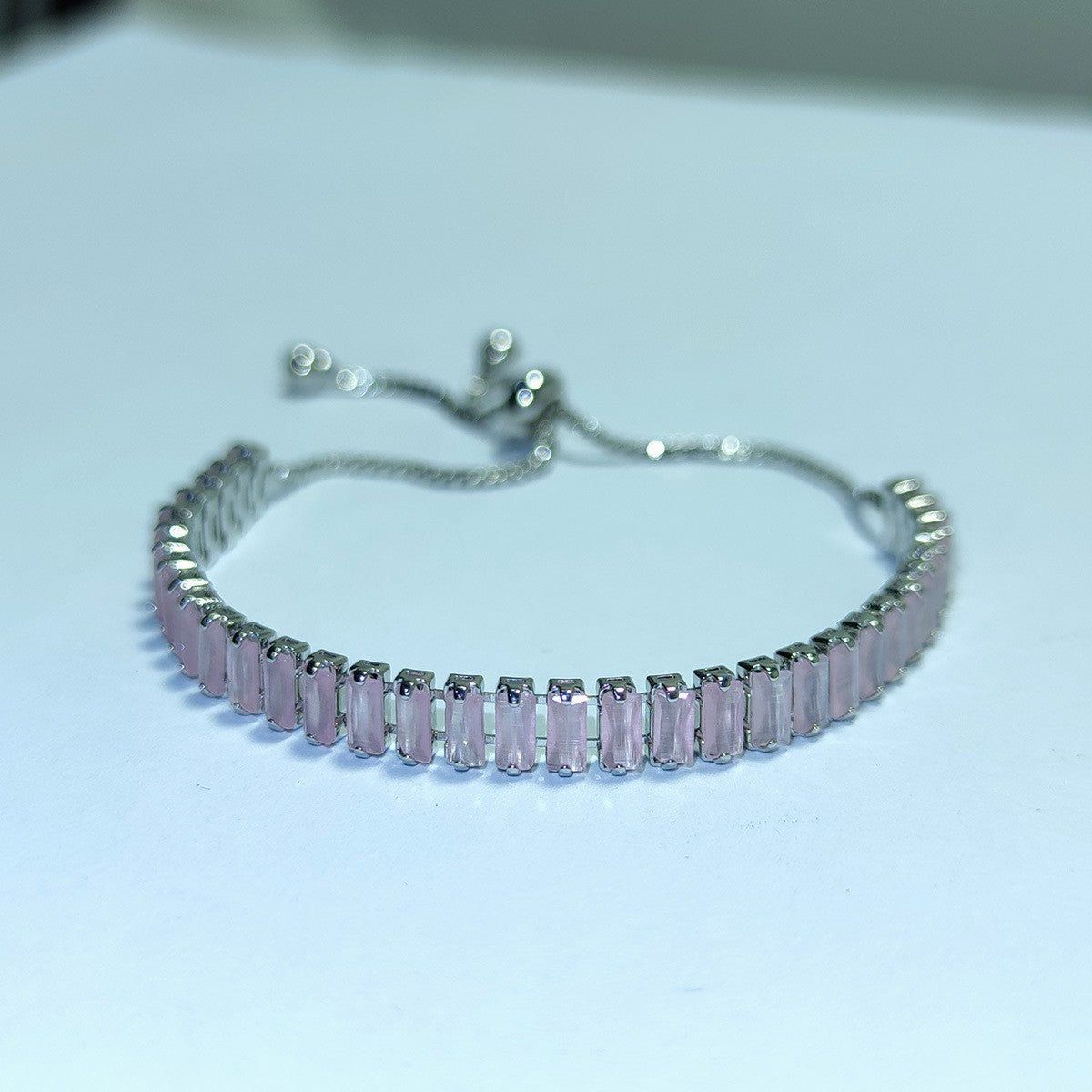 Classy Baguette Cubic Zirconia Bracelet