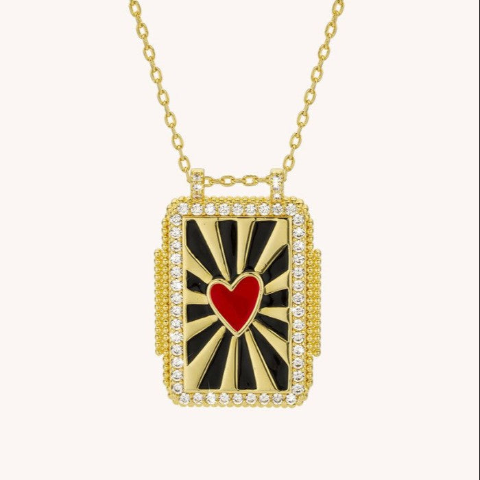 Boho Vintage Tarot Card Necklace
