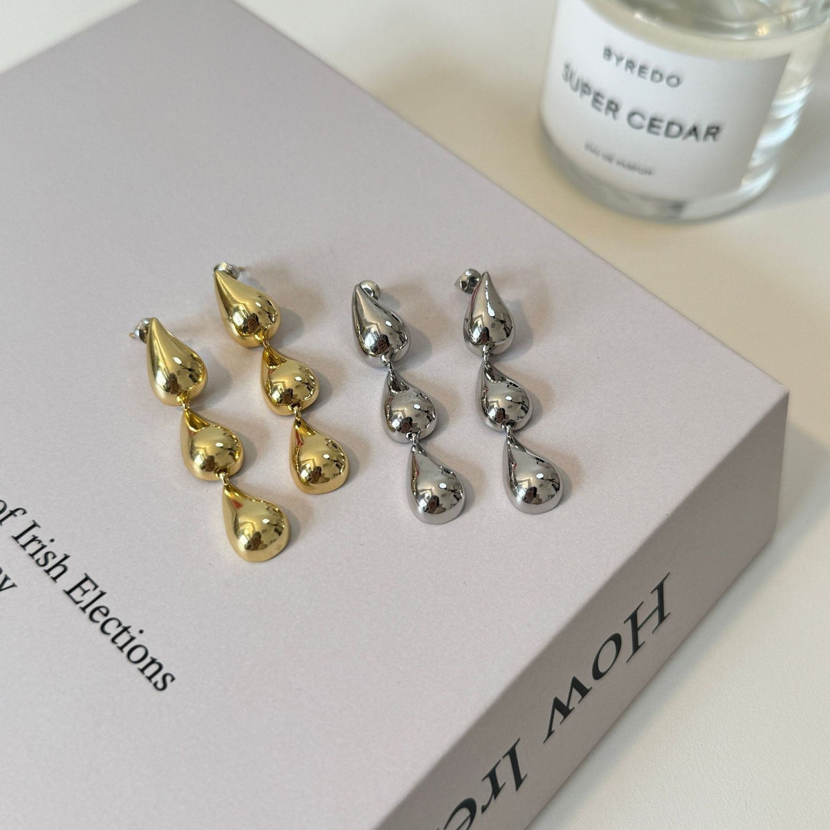 Classy Cascading Teardrop Dangle Earrings