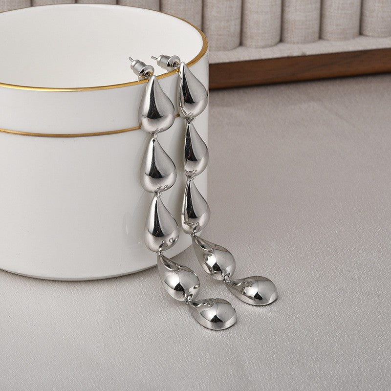 Classy Cascading Teardrop Dangle Earrings