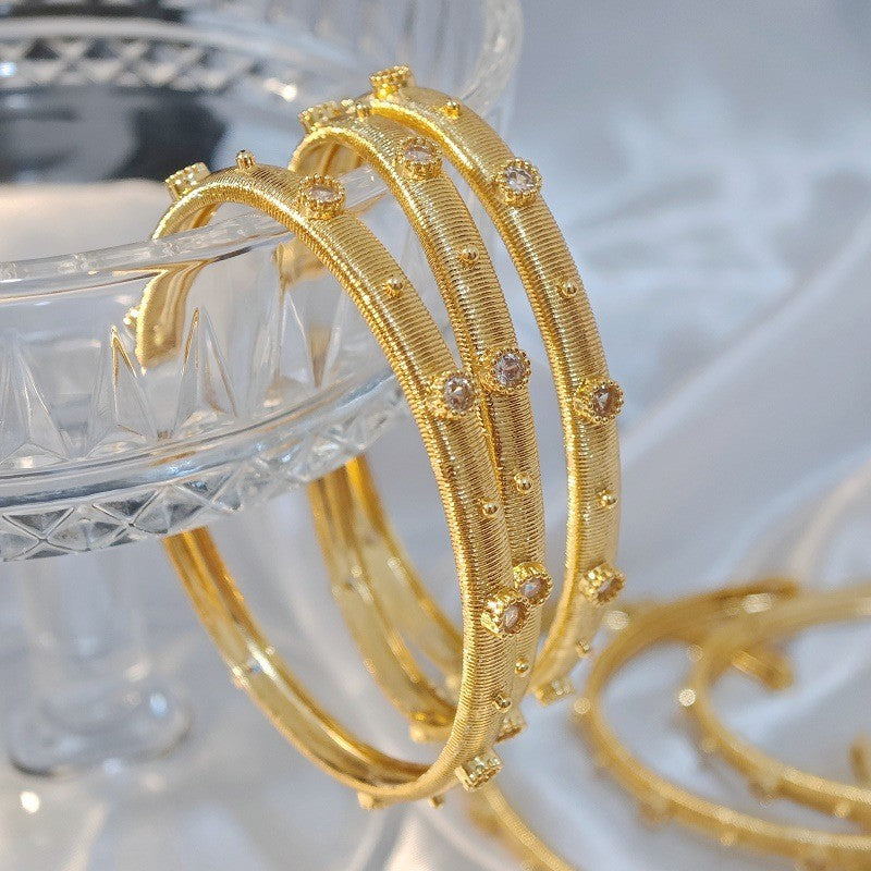 Classy Floral Textured Cuff Bracelet