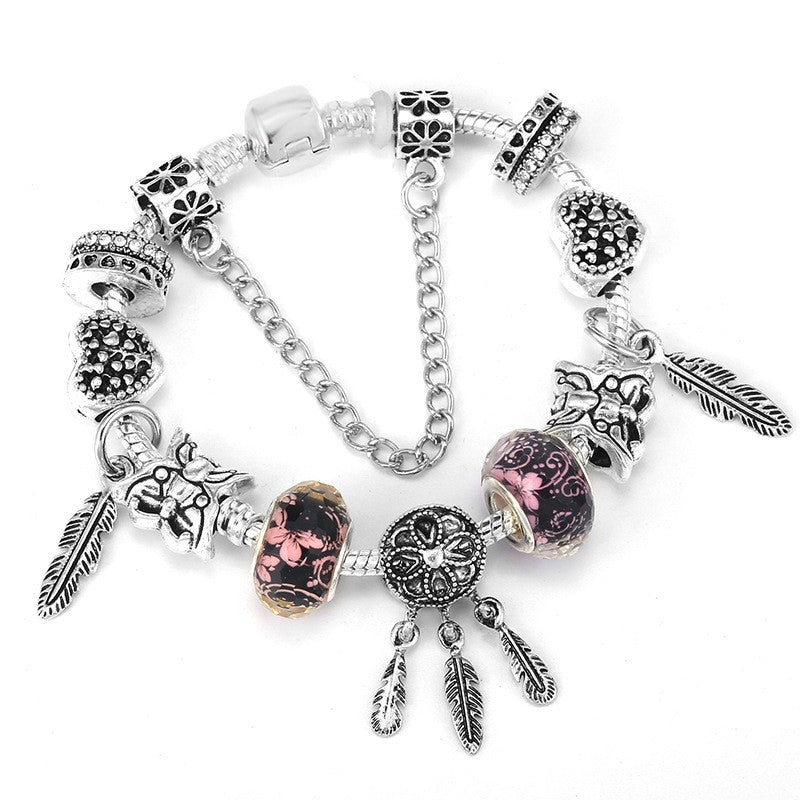 Boho Mixed Metal Charm Bracelet