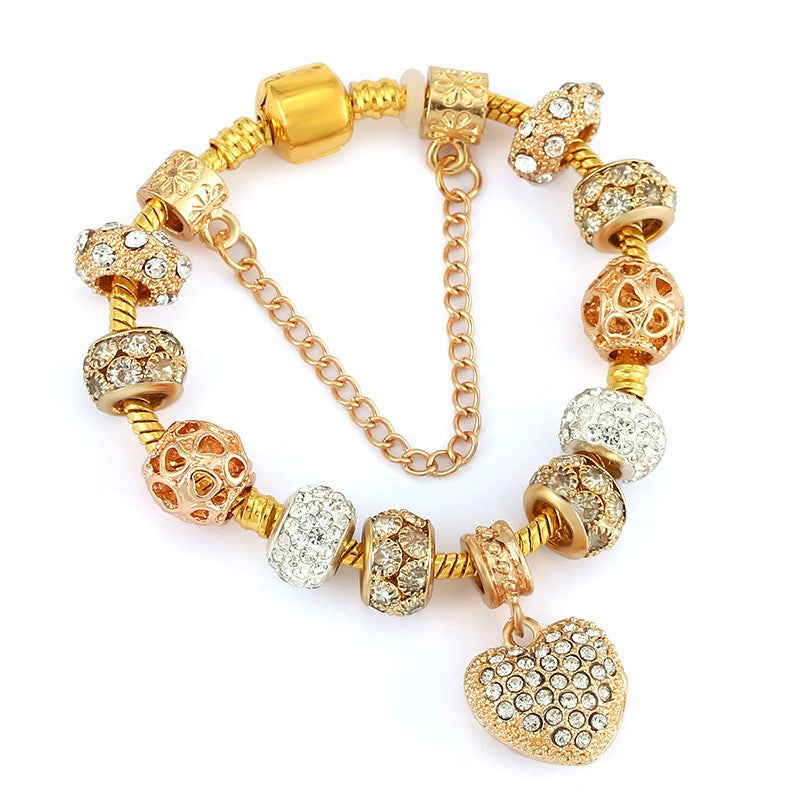 Boho Mixed Metal Charm Bracelet