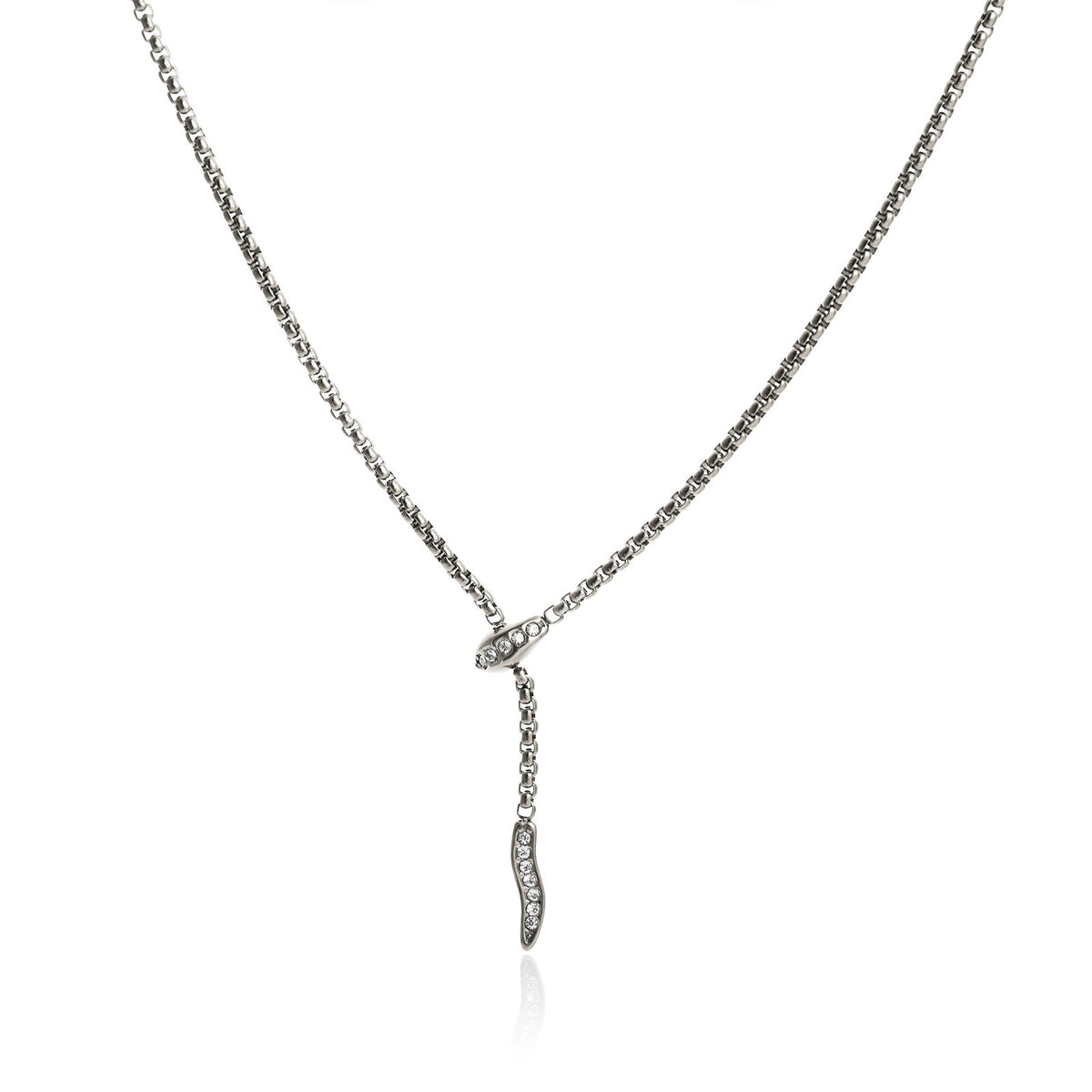 Classy Vintage Snake Lariat Necklace