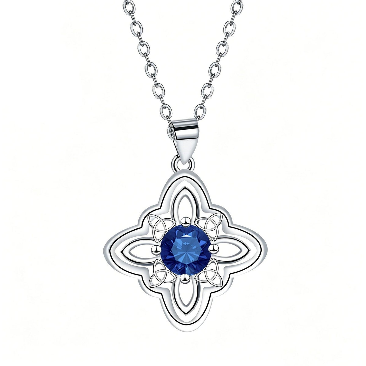 Elegant Four-Leaf Clover Pendant Necklace