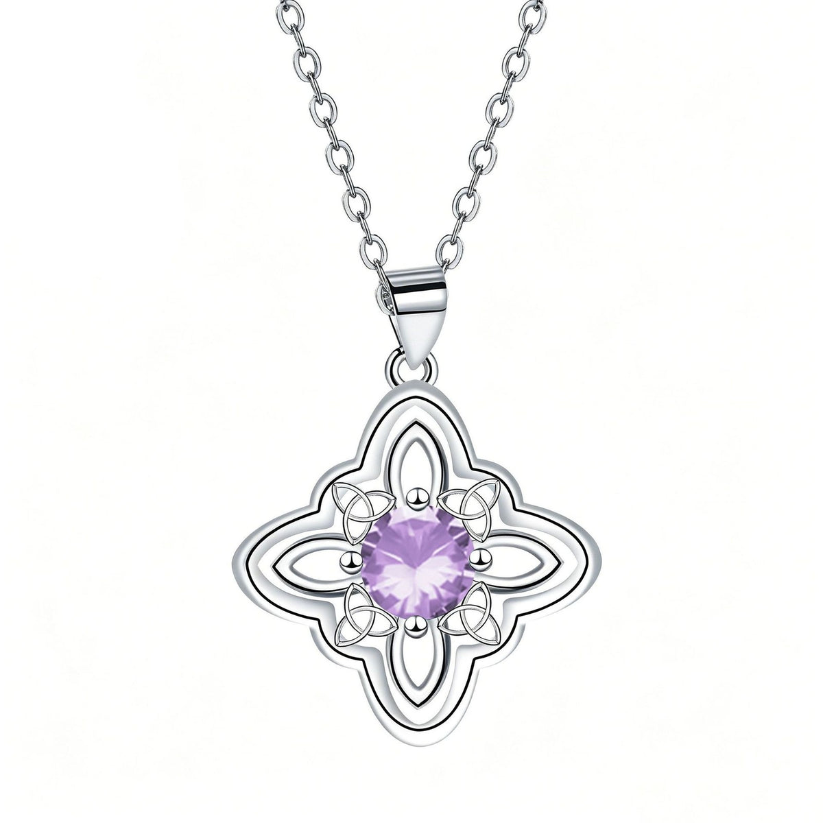 Elegant Four-Leaf Clover Pendant Necklace