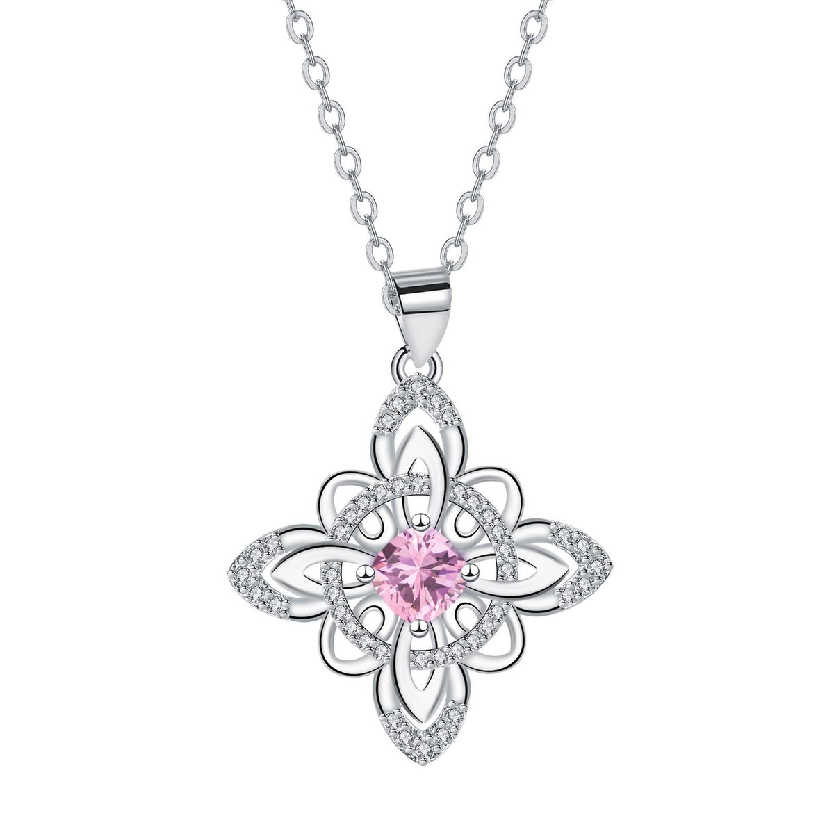 Elegant Celtic Knot Birthstone Necklace