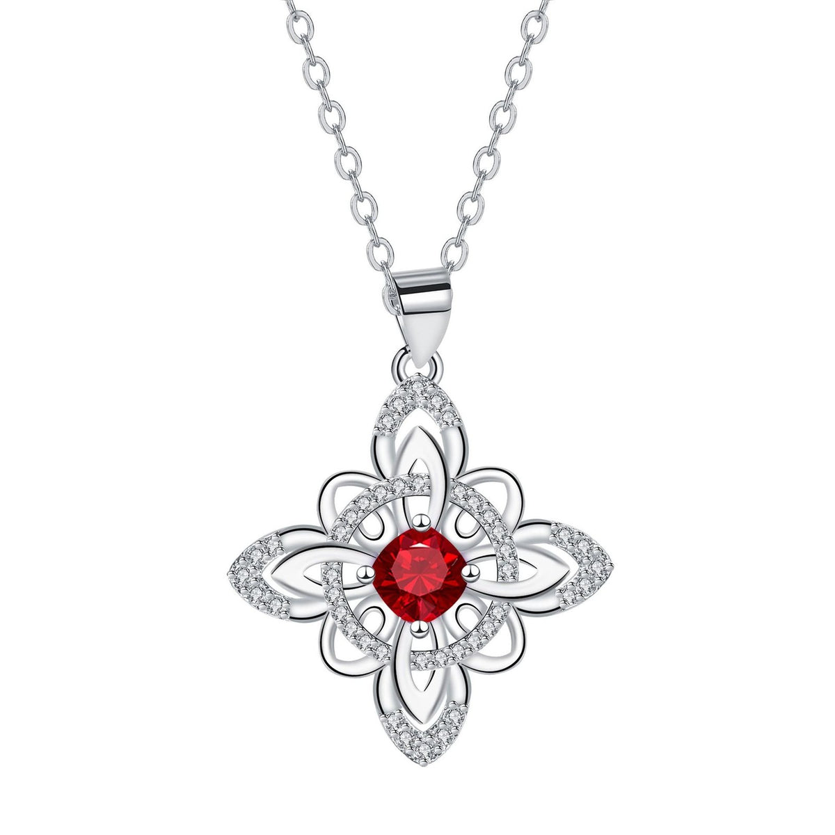 Elegant Celtic Knot Birthstone Necklace