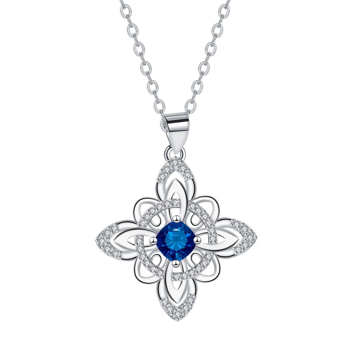 Elegant Celtic Knot Birthstone Necklace