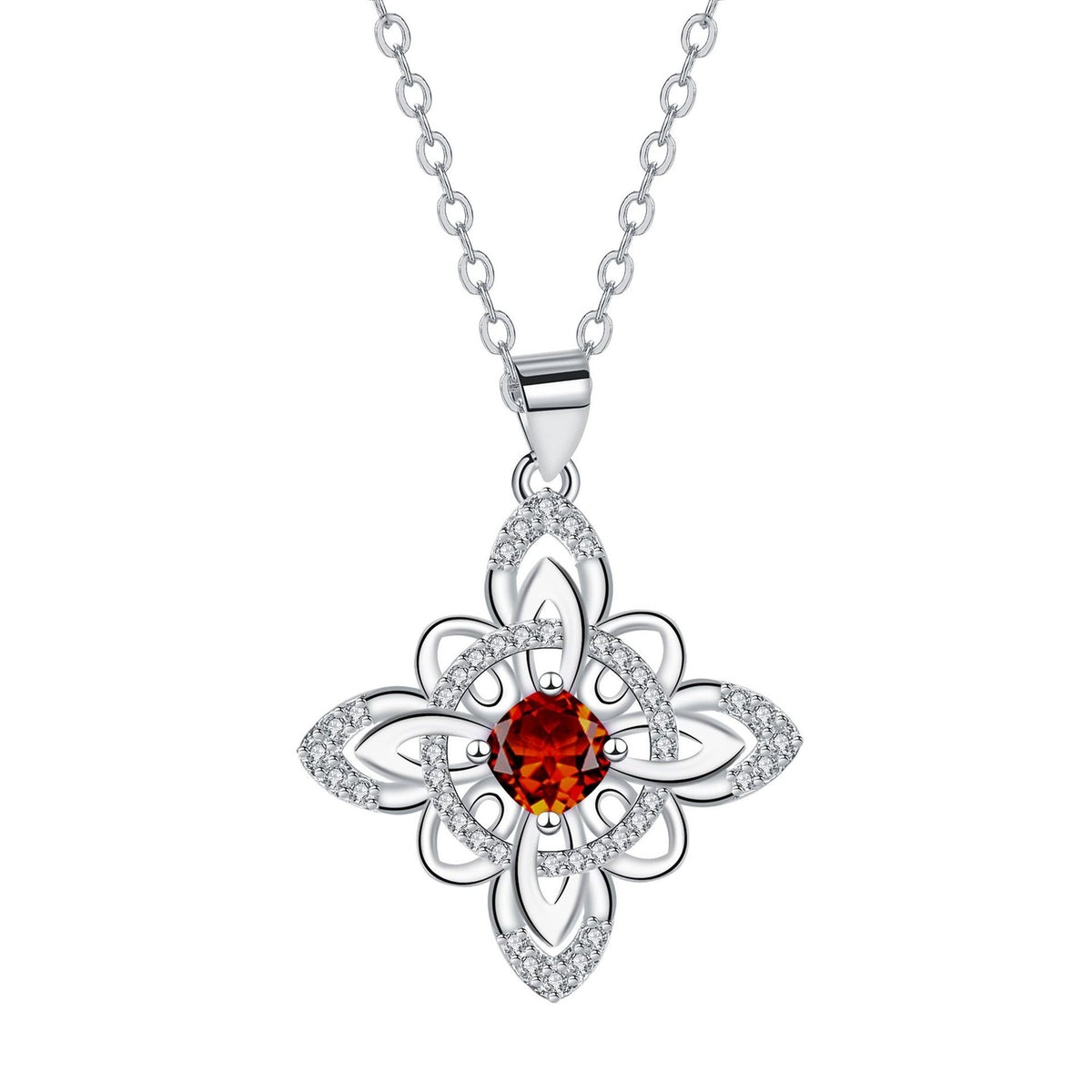 Elegant Celtic Knot Birthstone Necklace