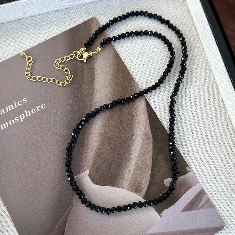 Dainty Red Crystal Pearl Necklace