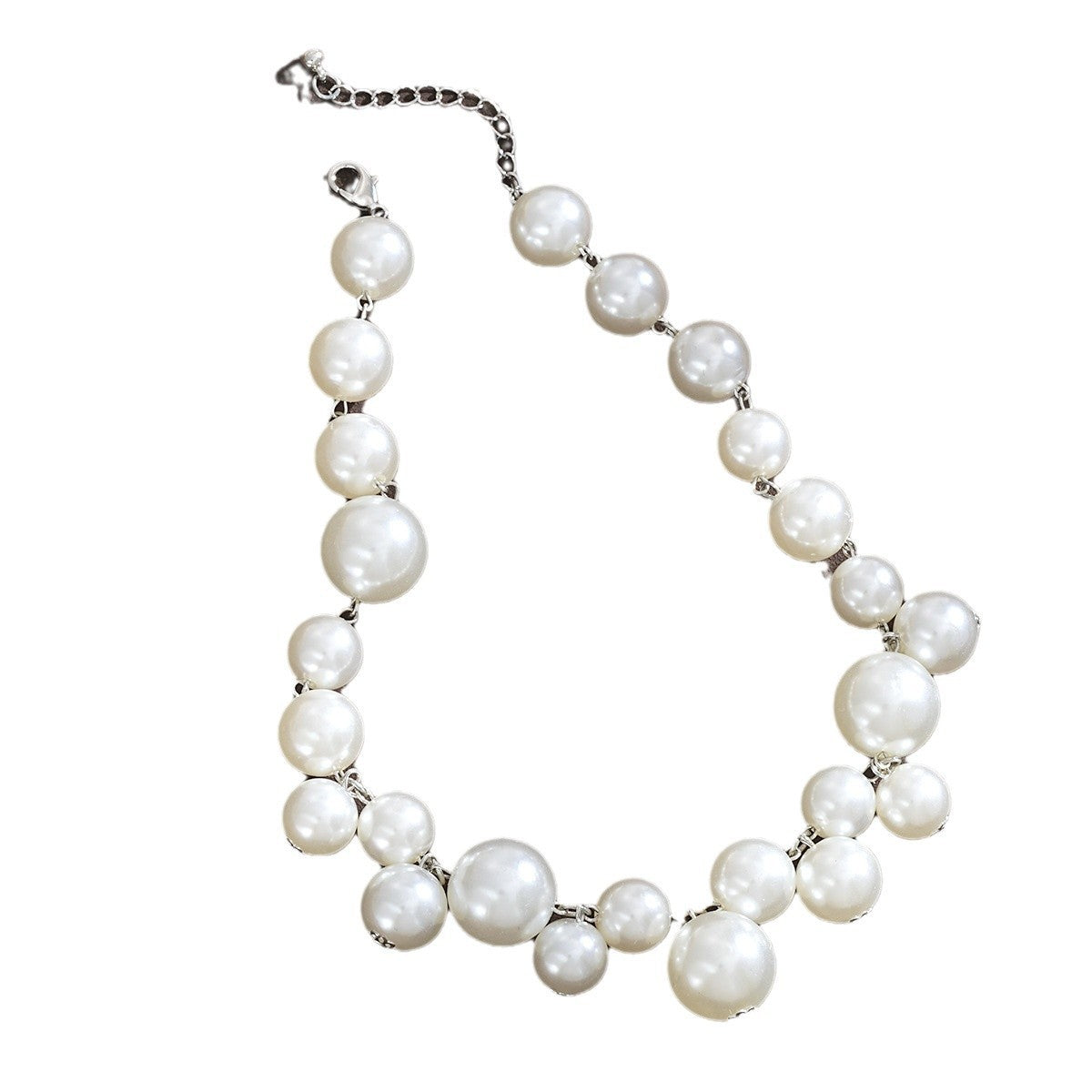 Classy Faux Pearl Cascading Y-Necklace