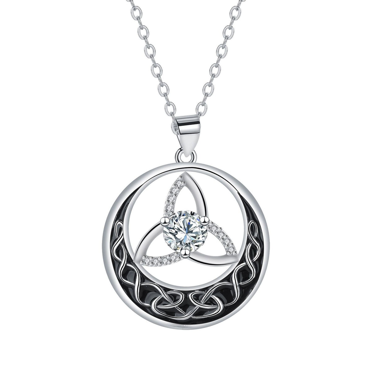 Classy Celtic Knot Birthstone Necklace