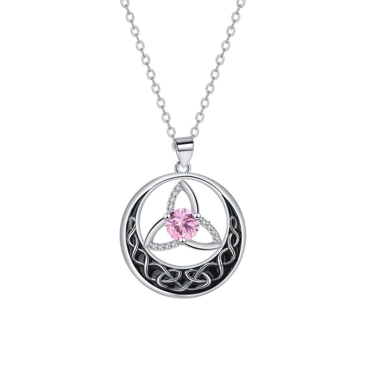 Classy Celtic Knot Birthstone Necklace