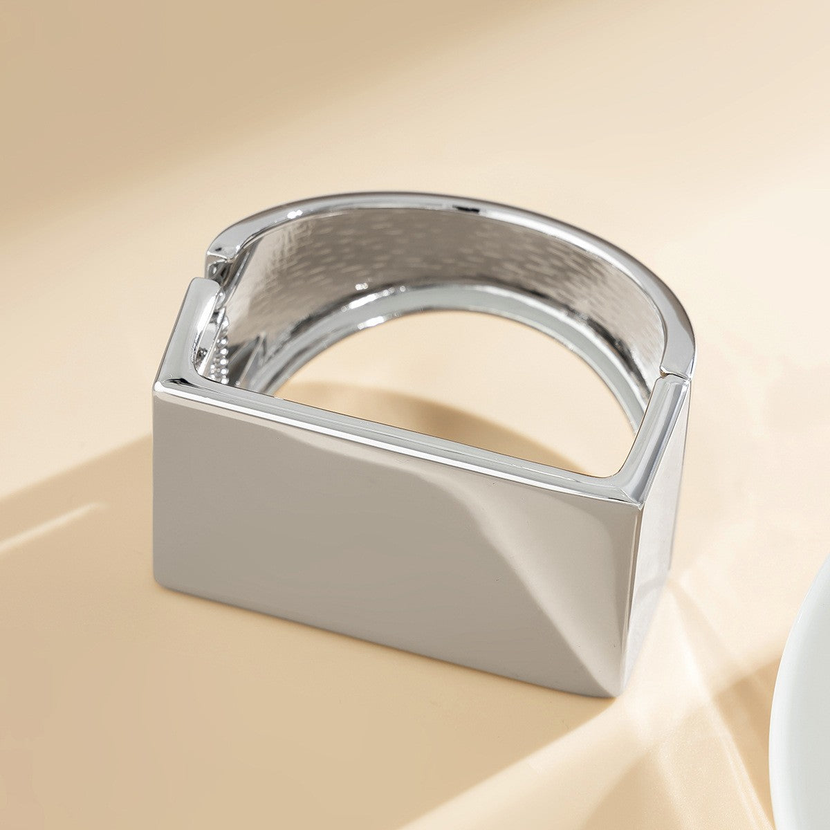 Statement Geometric Block Cuff Bracelet