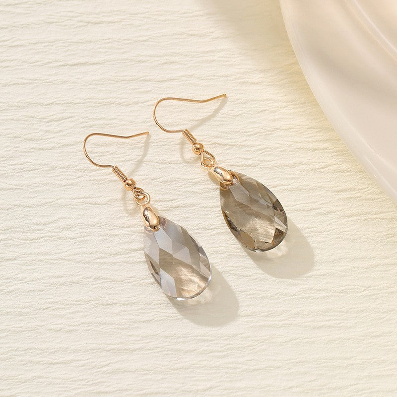 Romantic Pink Faceted Teardrop Earrings