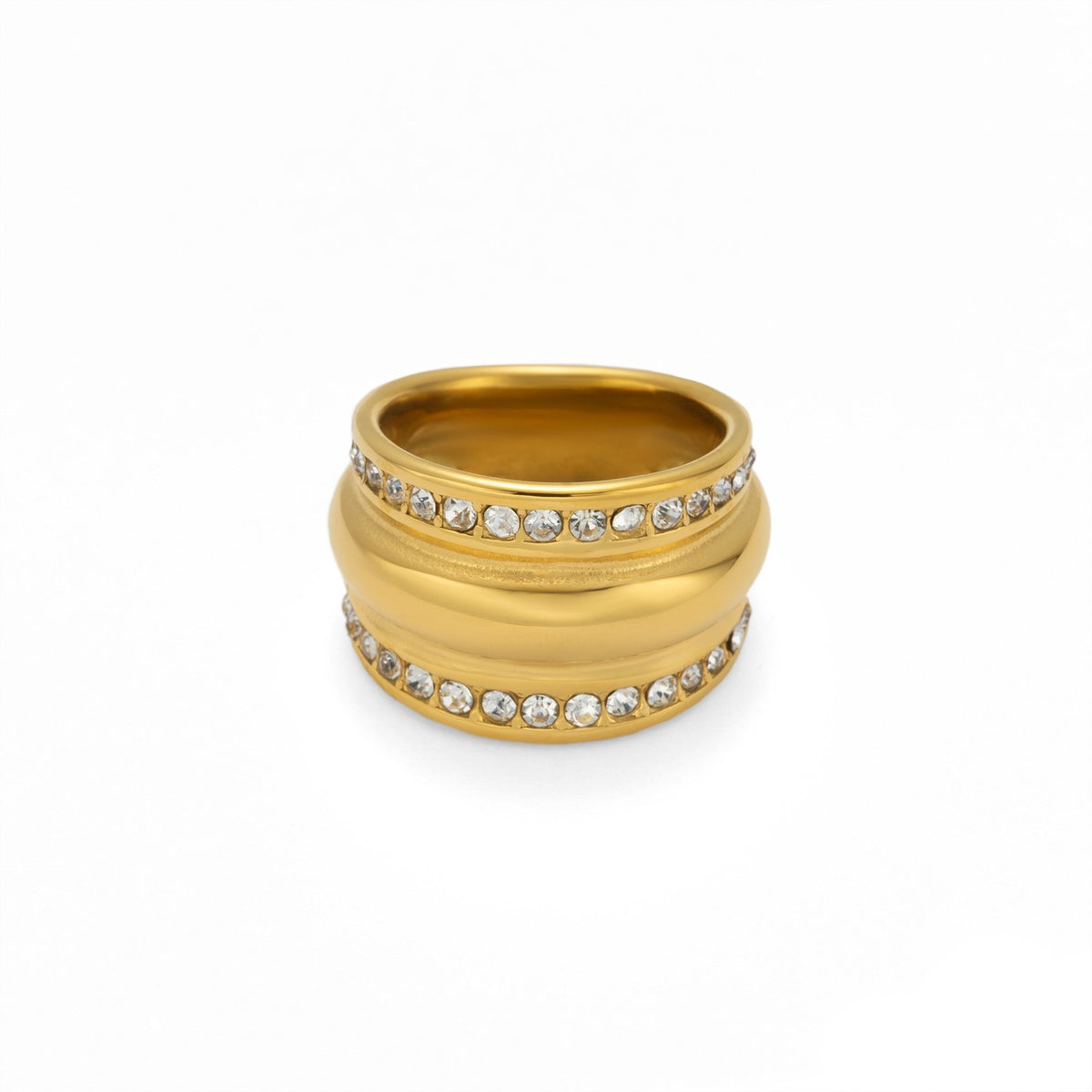 Classy Paved Geometric Ring