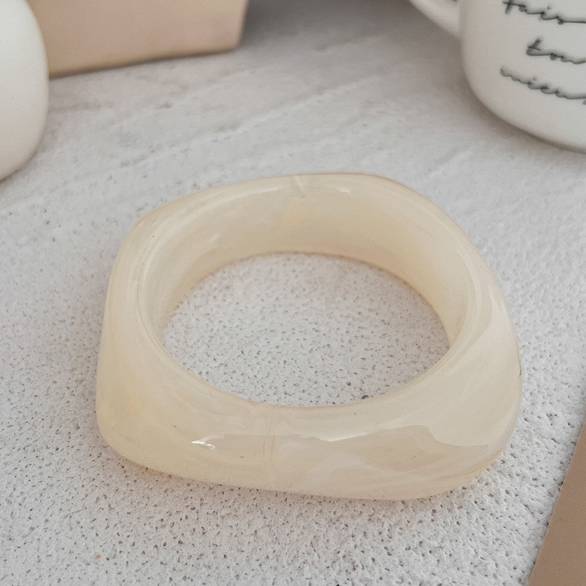 Classy Vintage Marbled Resin Bangle