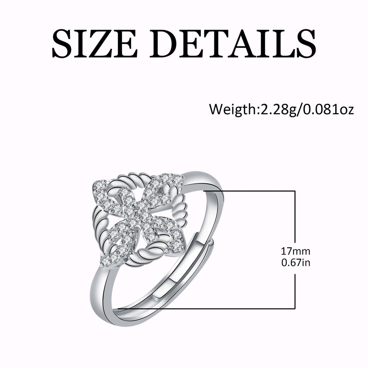 Adjustable Dainty Celtic Knot Ring