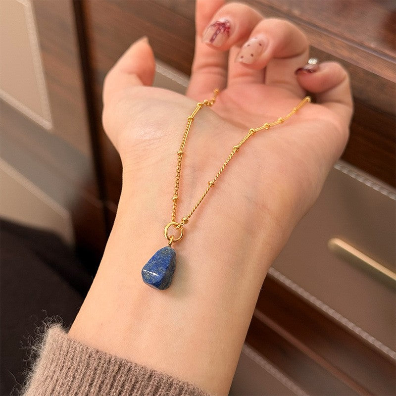 Vintage Lapis Lazuli Necklace & Earring Set