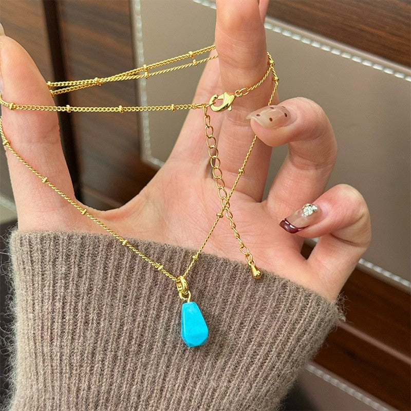 Vintage Lapis Lazuli Necklace & Earring Set