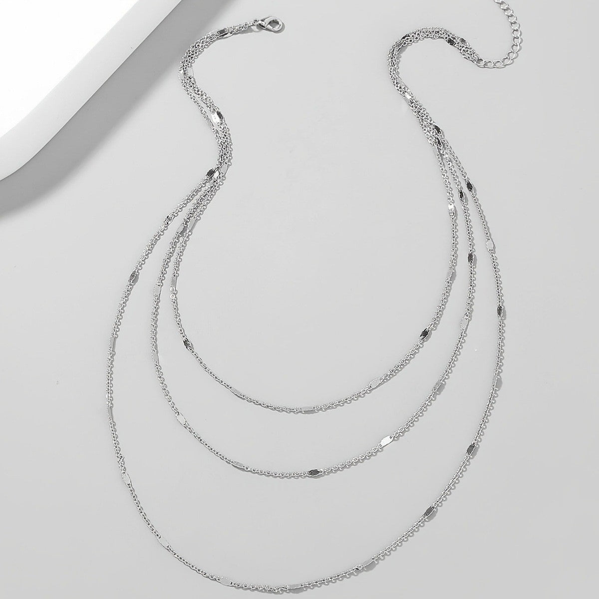 Dainty Geometric Multi-Layer Necklace