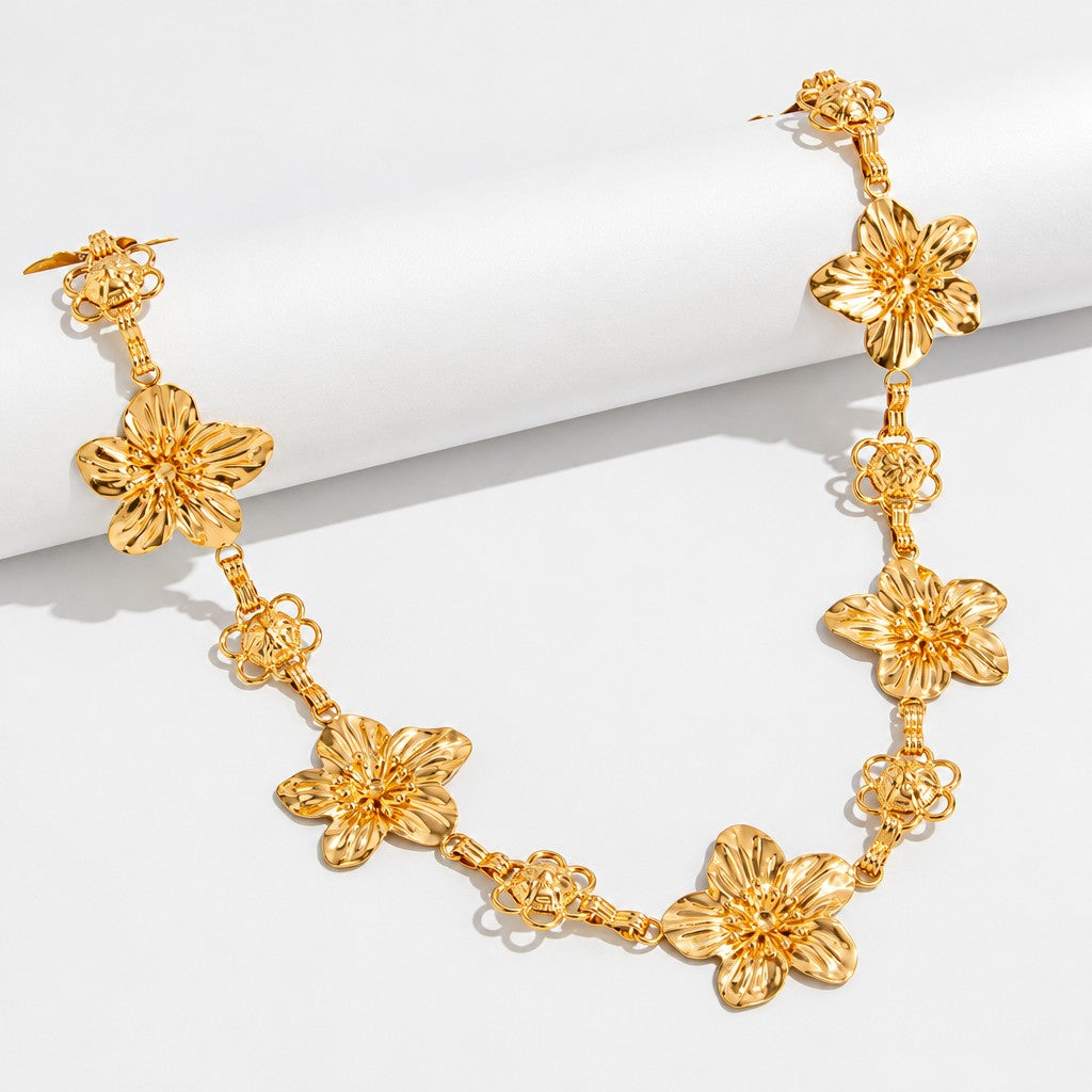 Romantic Floral Blossom Waist Chain