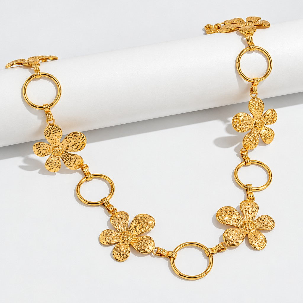 Romantic Floral Blossom Waist Chain