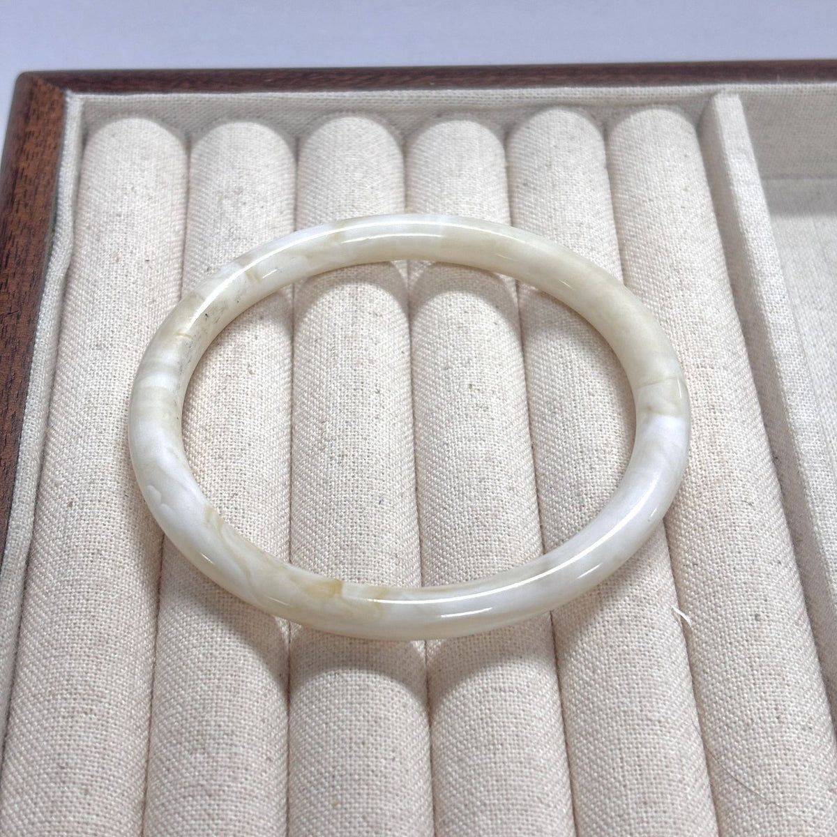 Classy Amber Marbled Resin Bangle Set