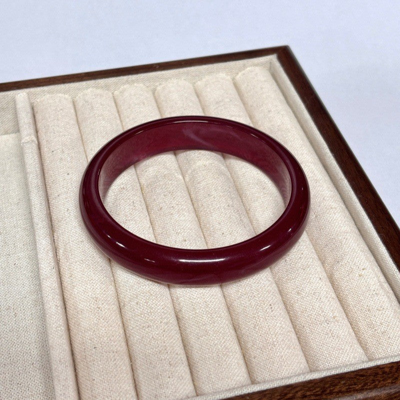 Classy Amber Marbled Resin Bangle Set