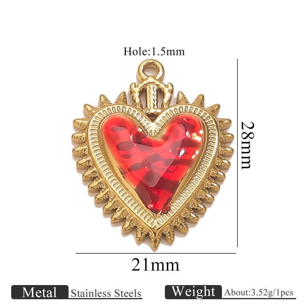 Romantic Winged Sacred Heart Pendant