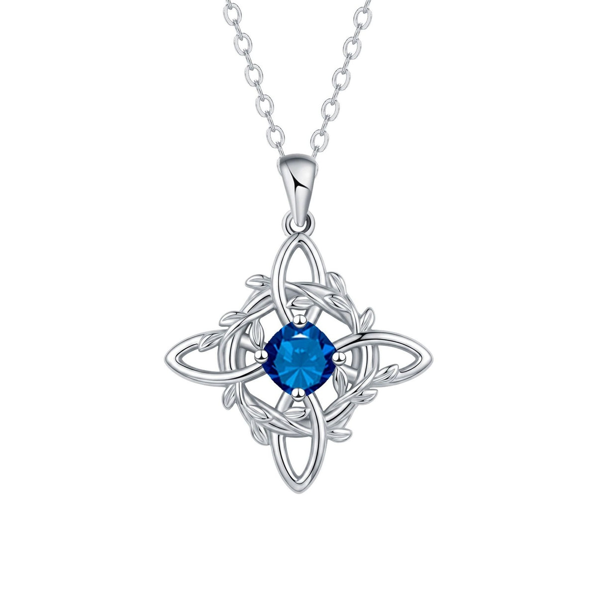 Romantic Woven Vine Gemstone Pendant