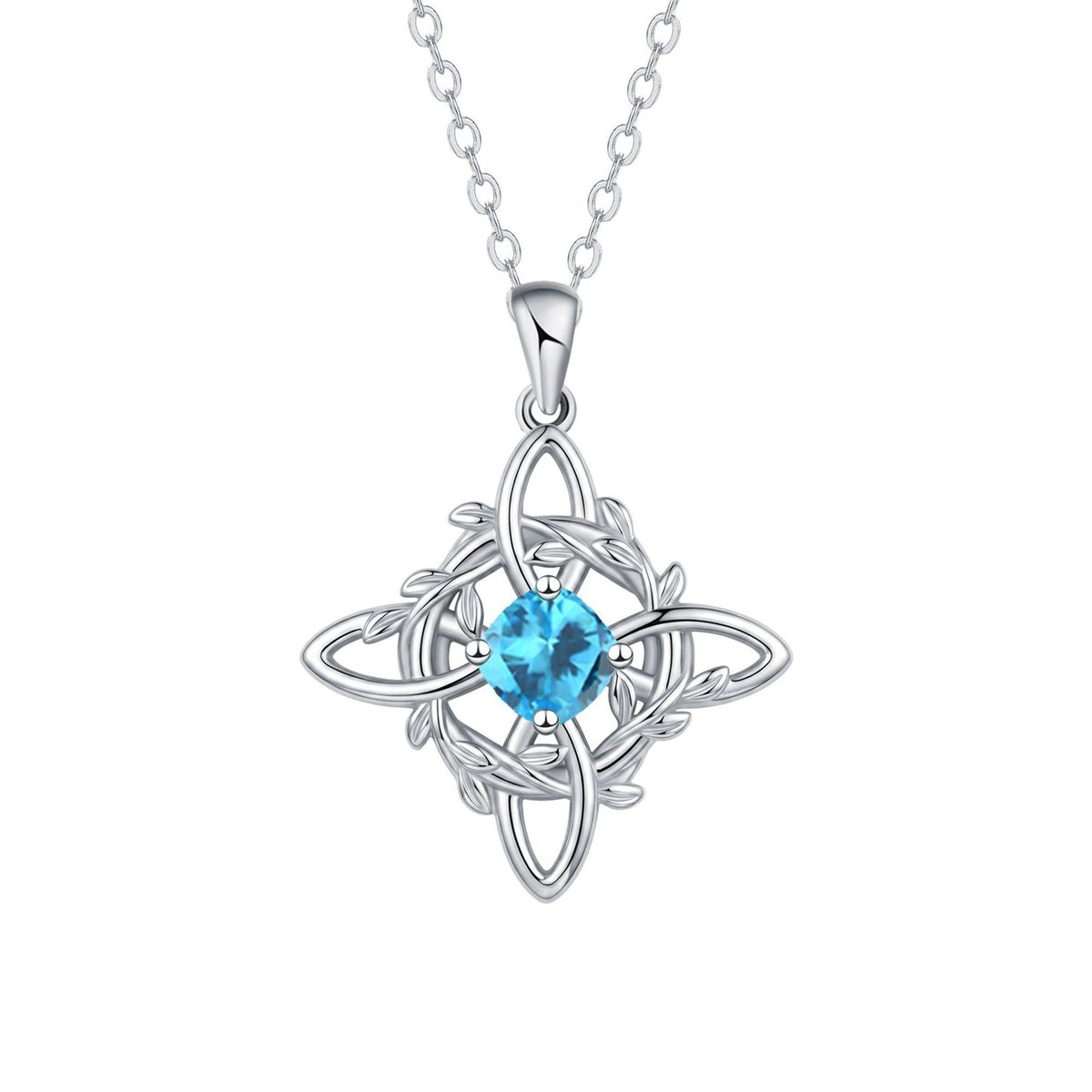 Romantic Woven Vine Gemstone Pendant