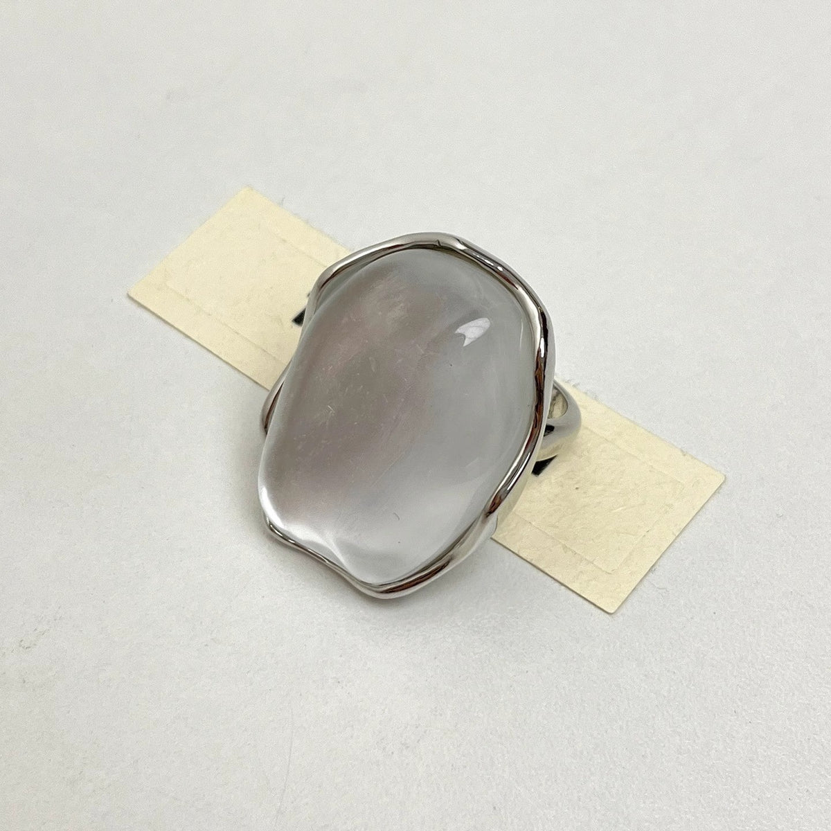 Classy Mint Green Stone Open Ring