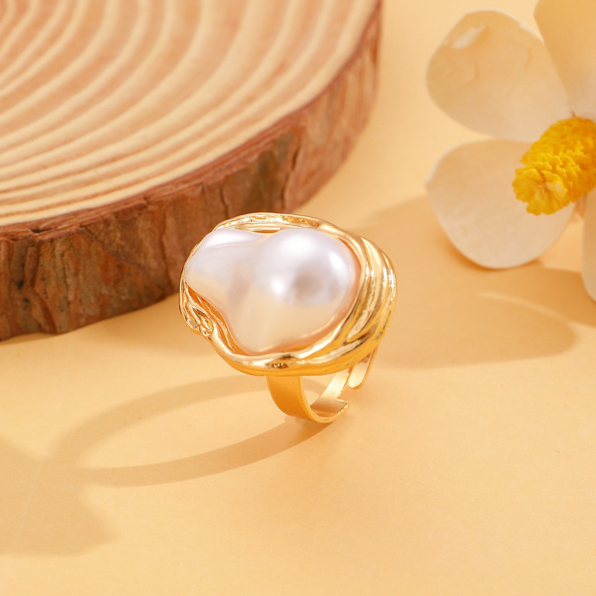 Classy Irregular Faux Pearl Necklace, Bracelet & Earring Set