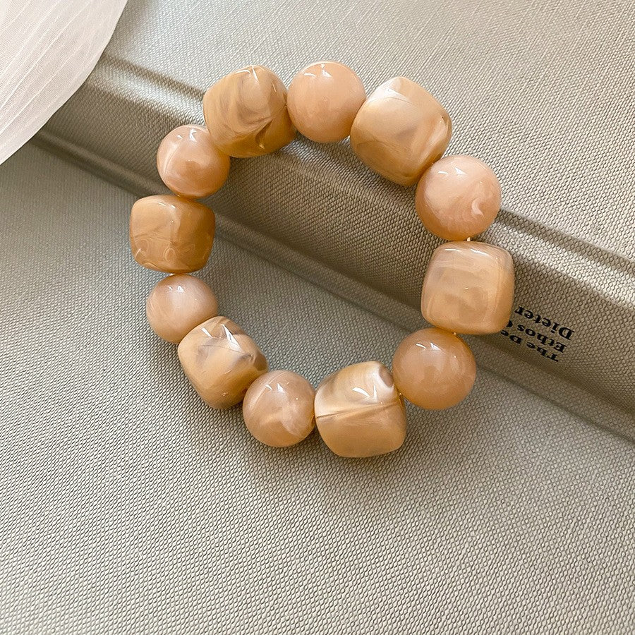 Boho Multicolor Geometric Acrylic Bracelet Set