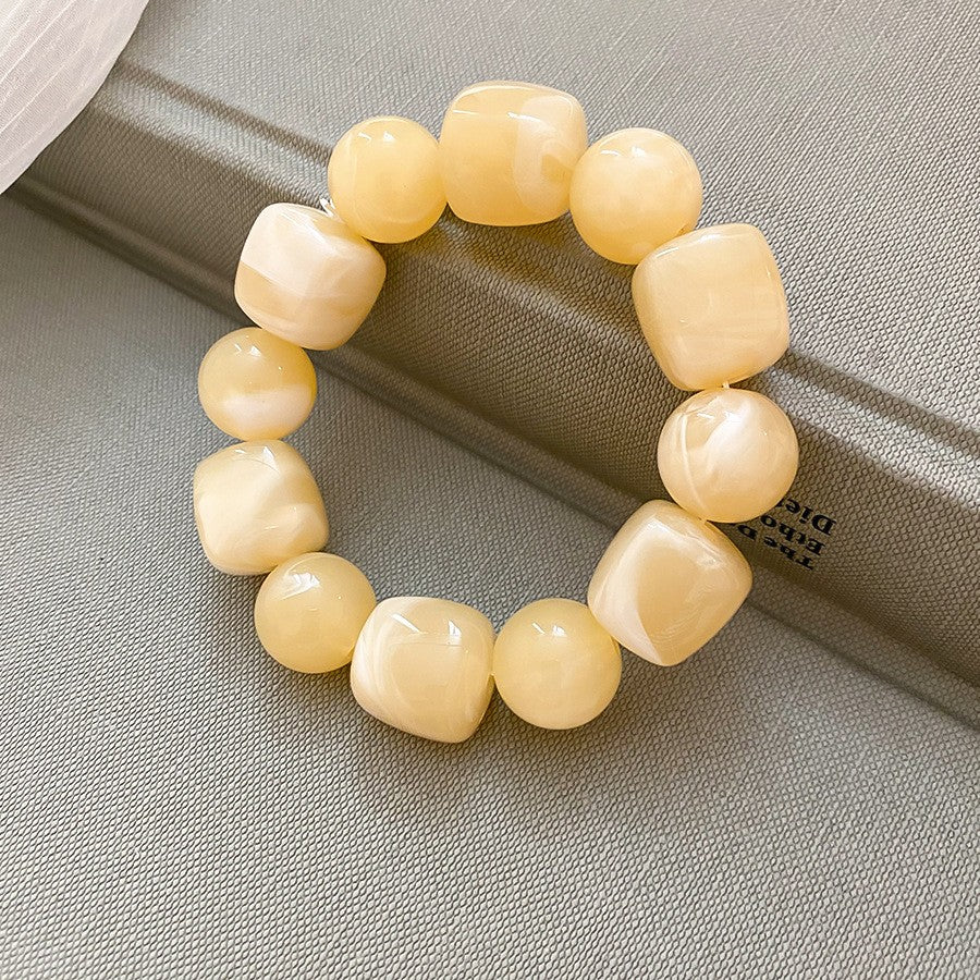 Boho Multicolor Geometric Acrylic Bracelet Set