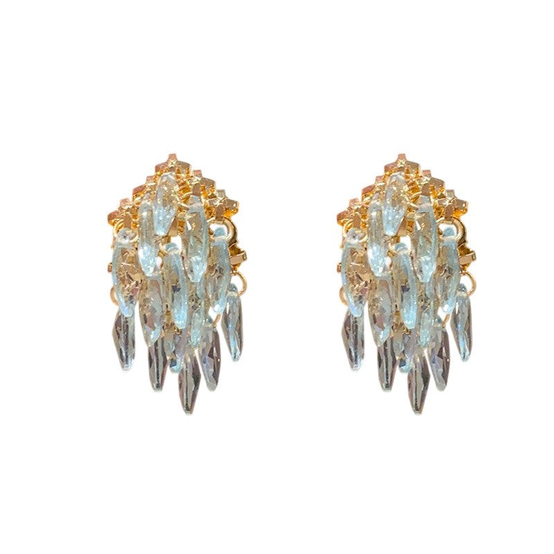 Dainty Teardrop Cluster Earrings