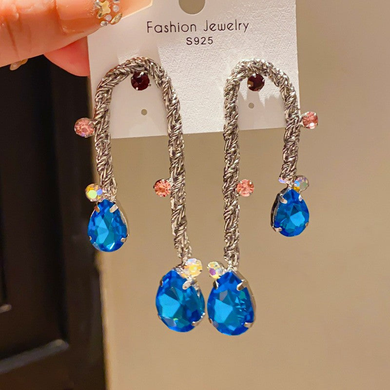 Elegant Braided Teardrop Earrings