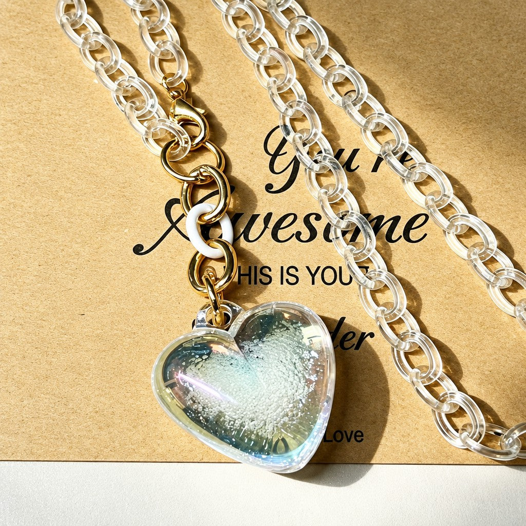 Vintage Turquoise Heart Pendant Necklace