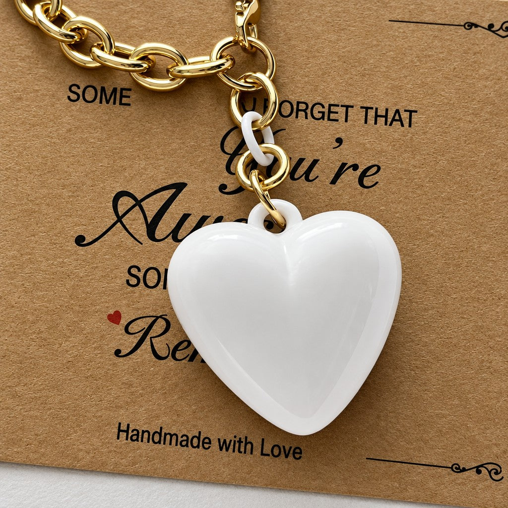 Vintage Turquoise Heart Pendant Necklace