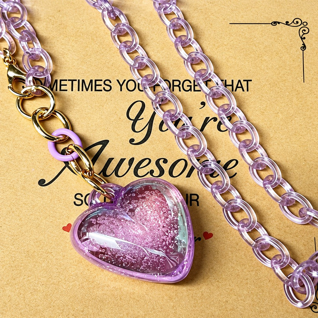 Vintage Turquoise Heart Pendant Necklace