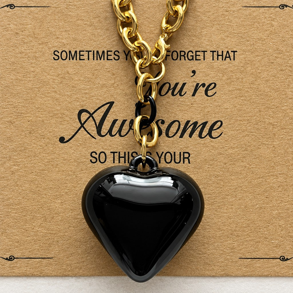 Vintage Turquoise Heart Pendant Necklace