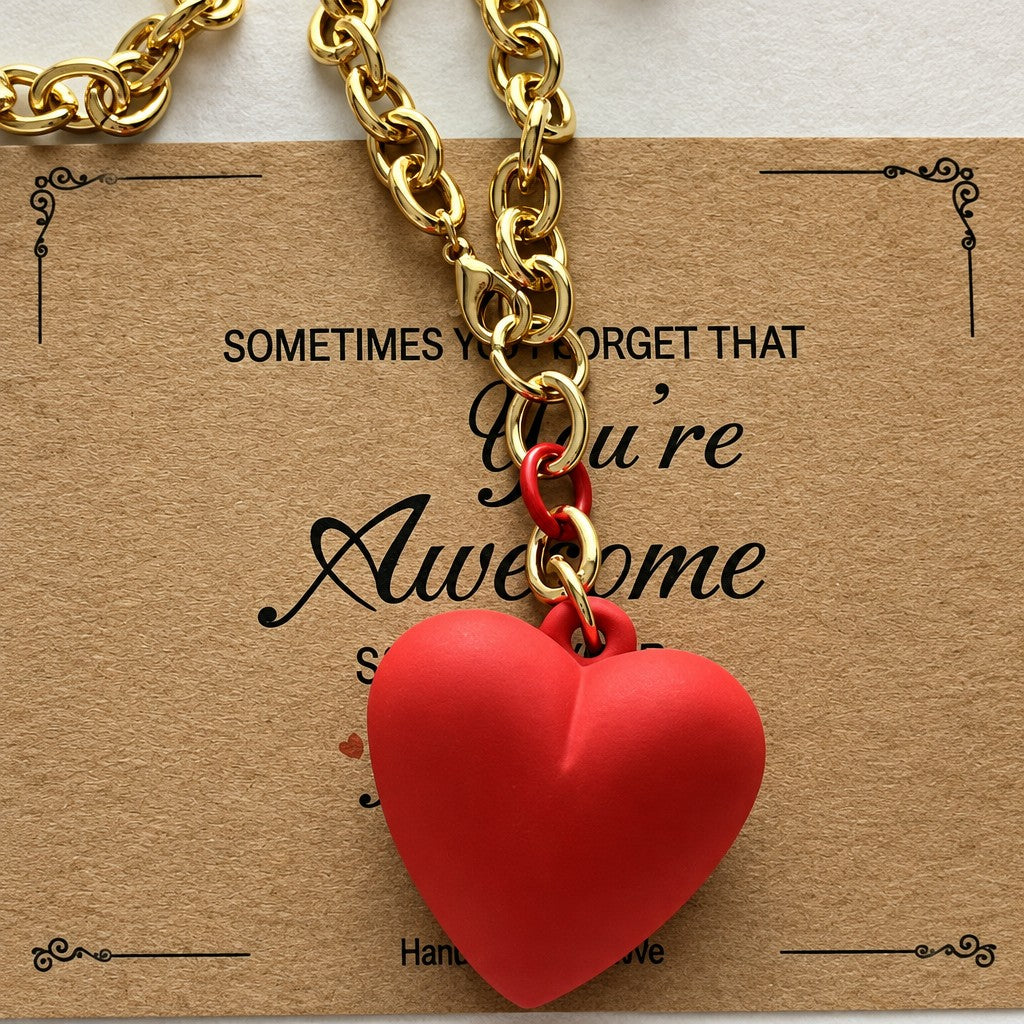 Vintage Turquoise Heart Pendant Necklace