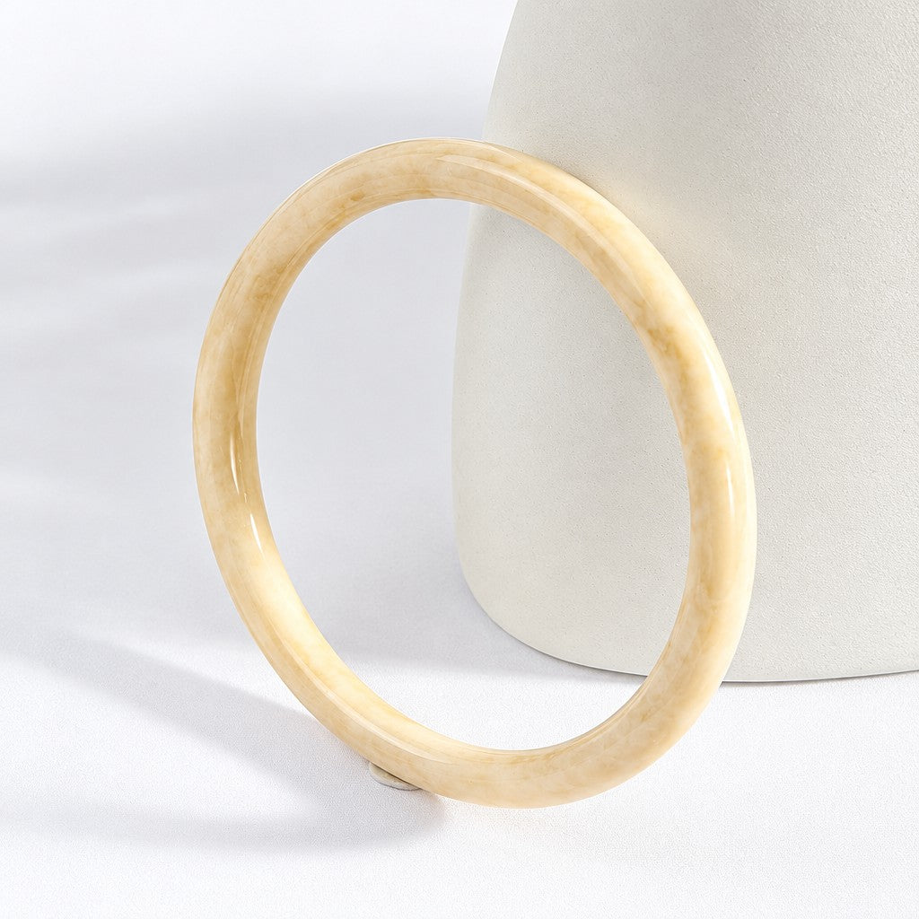 3pc Boho Tortoise & Ivory Bangle Set